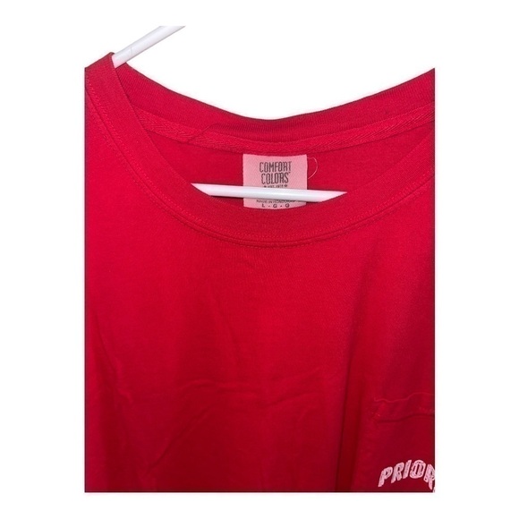 PRIORITY MENS CAJUN JAMBALAYA CRAWFISH PIE RED SHORT SLEEVE TEE SIZE LARGE - Picture 3 of 3